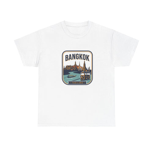 Bangkok Vintage Travel Tee — Thailand Landmark Graphic T‑Shirt